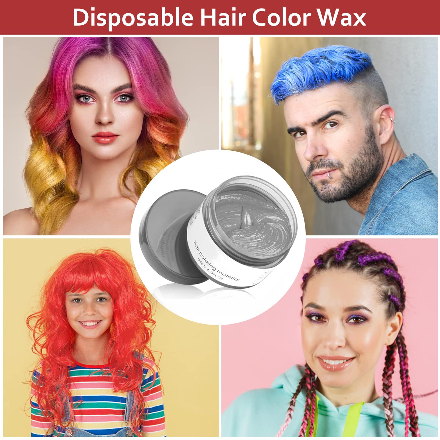 Hair Color Wax Mud&Dyeing Styling Cream - SHECOLO