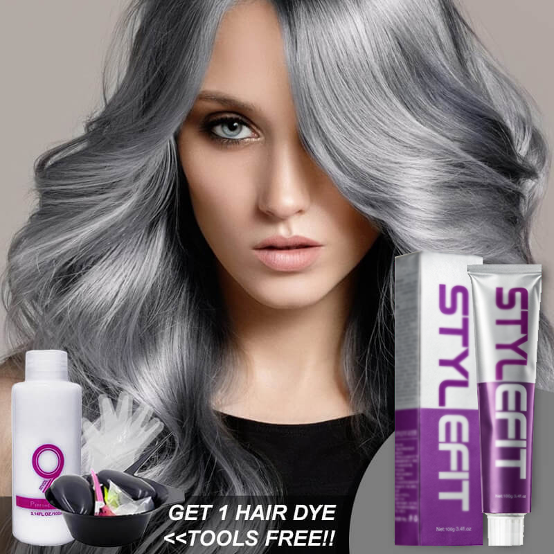[Silver-Grey&Smoke]Semi Permanent Hair Color Long-Lasting High-Definition With 100% Dark Coverage