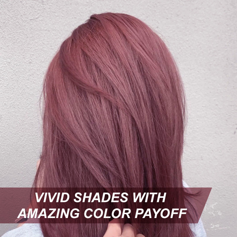【BUY 1 GET 1 FREE】Damage-Free Semi-Permanent Hair Color Dye Set（Rose red）-4