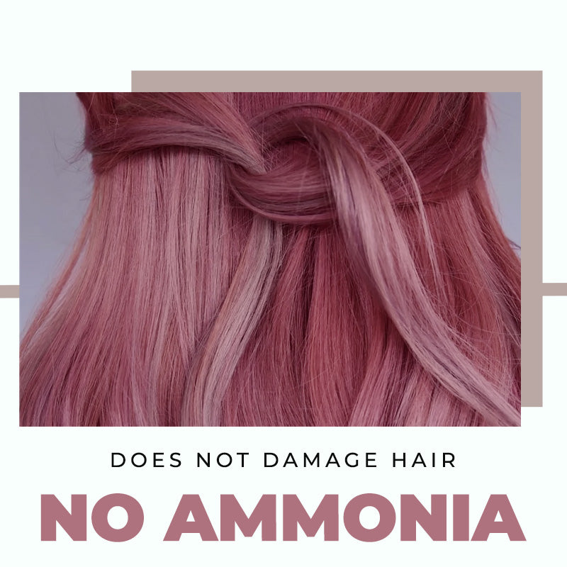 【BUY 1 GET 1 FREE】Damage-Free Semi-Permanent Hair Color Dye Set（Rose red）-5